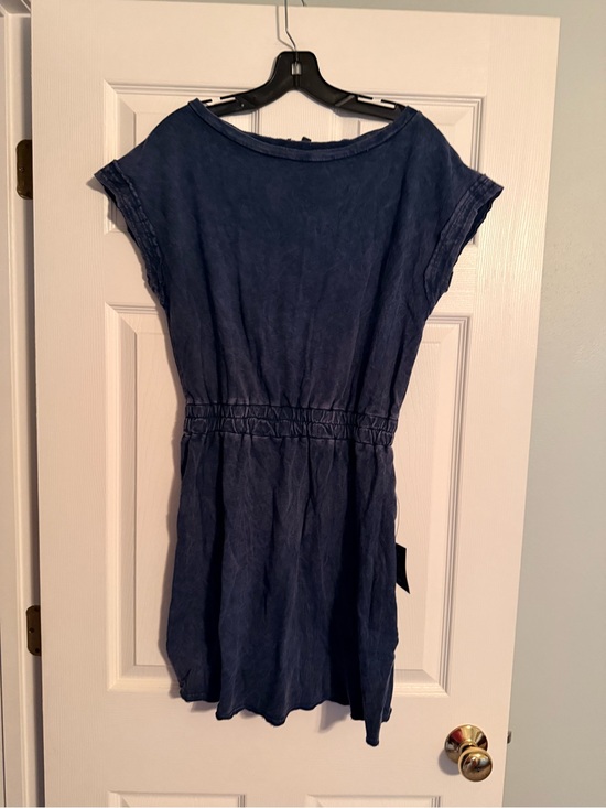 Lulus Dresses & Skirts - Lulu's Navy Blue Casual Elastic-Waist Mini Dress